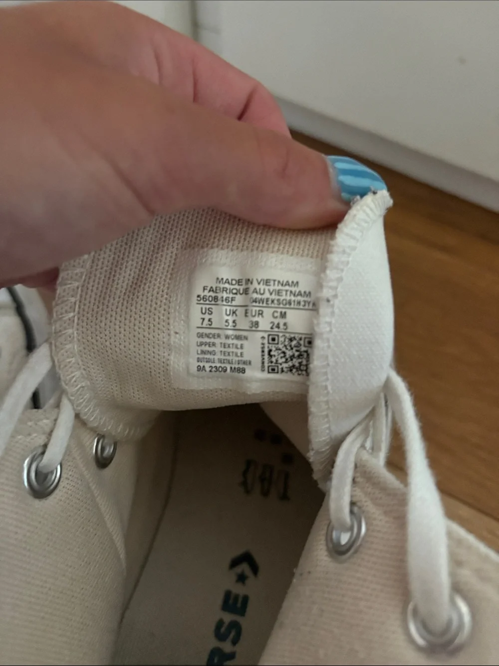 Converse White High Top All Star Sneakers
